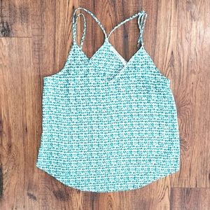 Collective Concepts Women's Sleeveless V-Neck Double Strap Pullover Blouse Small